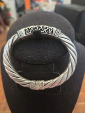 Vintage Sterling Silver 925 Bangle Bracelet S...