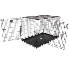 Products Two Door Great Crate Wire Dog 48 Inch For Pets 90-125 lbs With 5-Point