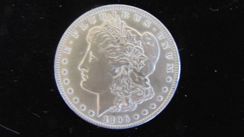 1896 P Morgan Silver Dollar $1 Choice Very Fine Coin #34