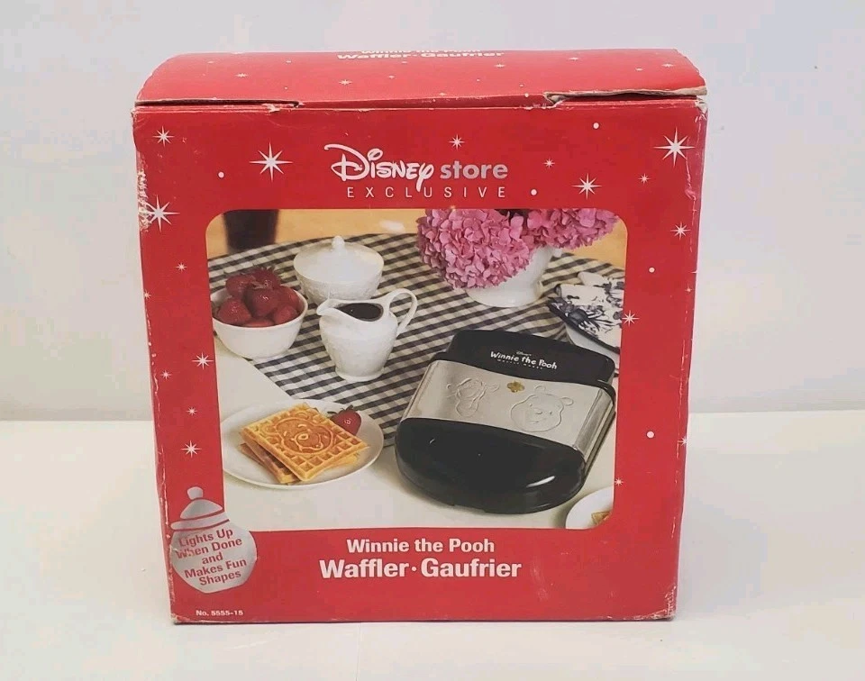 Villaware Disney Winnie the Pooh & Tigger Waffle Maker Waffler Iron Rare New