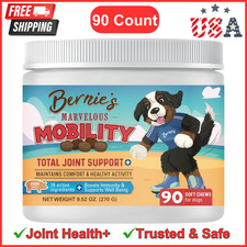 90 Chews Dog Hip and Joint Support Glucosamine Chondroitin MSM Supplement USA