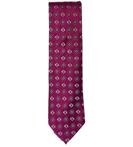 Ermenegildo Zegna %100 Silk Multicolor Geometric Pattern Tie Original MSRP $195 - Picture 2 of 5