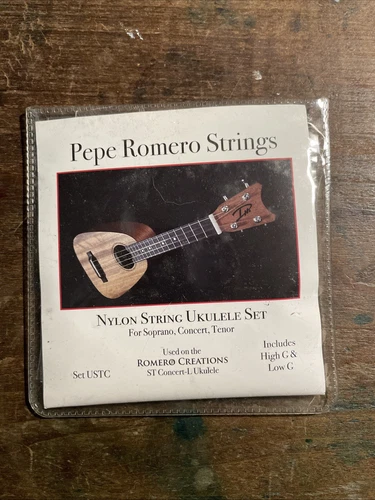 Pepe Romero Nylon Strings Ukulele Set For ST Concert L High & Low G Unopened