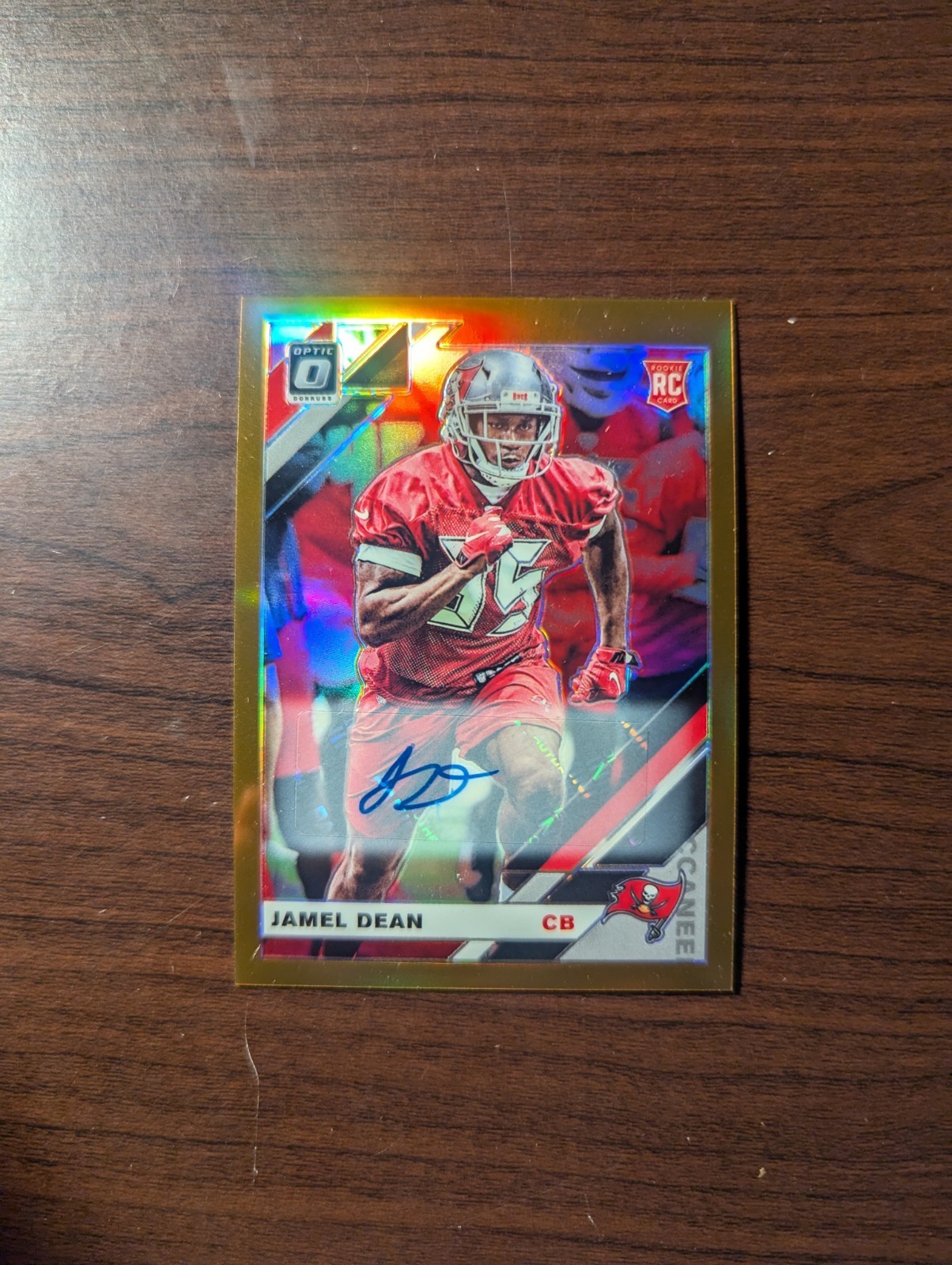 Jamel Dean Panini Donruss Optic #135 Autograph-Bronze