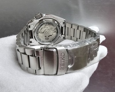 SEIKO 5 Superior 裏スケルトン 腕時計 Seiko 5 SKX Sports SRPL83 Automatic Blue Dial Steel Bracelet Watch