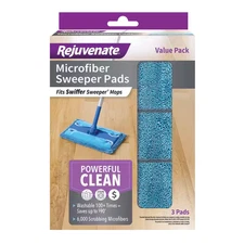 Wet and Dry Microfiber Sweeper Pad Refill (3-Count)