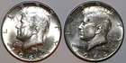1964-D and 1964-P Kennedy Half Dollars - AU - #1631K50