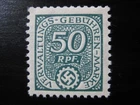 THIRD REICH mint MNH Verwaltungs-Gebuhren-Marke 50 Rpf. revenue stamp!