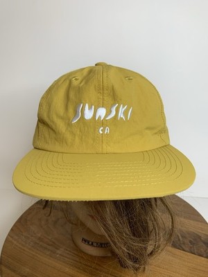 Sunski CA Gold Mustard Yellow Hat Adjustable Bask More Stress Less