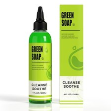 Ultra Concentrated 4oz Tattoo Green Soap Cleanser - Skin Safe, Antimicrobial For