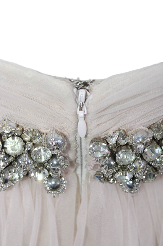 Badgley Mischka Womens Butterfly Print Evening Gown Blush Pink Silver Size 0 - Bild 4 von 5