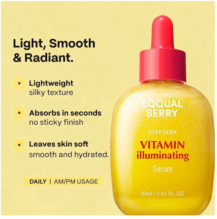 Deep Cera Vitamin Illuminating Serum, 1.01 fl oz (30 ml)