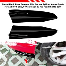 2tlg Stoßstange Lippe Splitter Spoiler Flap Heckspoiler Für Audi A3 S3 8V 13–16