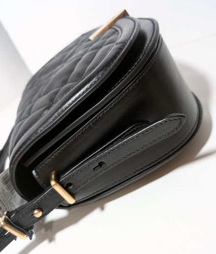 NP~800$ Polo ID Ralph Lauren Designer Handtasche Leder schwarz gold Satteltasche - Bild 12 von 24