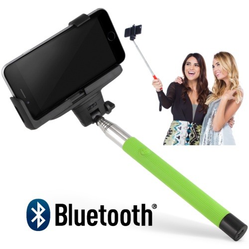 Hashub Goods 2015 Inalámbrico Bluetooth Universal Verde Selfie Stick Smartphones - Imagen 1 de 3
