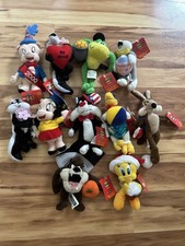 Vintage Warner Bros Studio A Looney Tunes Year Mini Bean Bag Plush Set Of 11