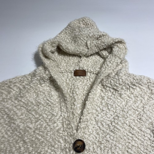 POL Anthropologie Oversized Chunky Wool Cardigan Sweater Womens L Oatmeal NWOT - Picture 3 of 11