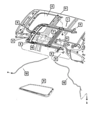 Genuine Mopar Sunroof Drain Hose 5115798AC