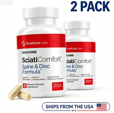 2pc SciatiEase SciatiComfort Spine and Disc Support Supplement - 60ct-*-