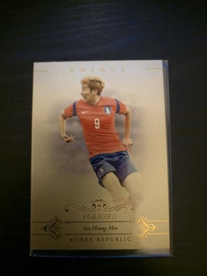 Futera Unique 2015 Heung Min Son GOLD /20 TRIKOTNUMMER
