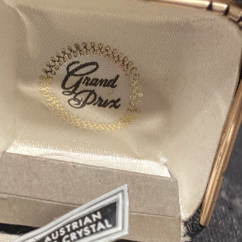 Vintage Swank Grand Prix Purple Austrian Crystal Tie Tack - Picture 3 of 9