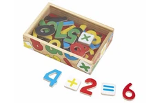 Melissa and Doug Wooden Magnetic Numbers Set Colorful Math Learning Toys
