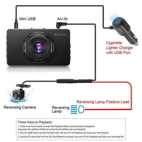 Dash Cam Front and Rear, Dash Camera for Cars with 32G Card Super Night Visio... - Picture 9 of 9