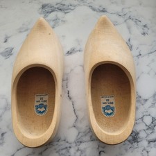Nijhuis B.V. Klompenfabriek Dutch Wooden Clogs ORIGINAL from 80s 20.5cm Size 32