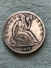 1872 CC Seated Liberty Half Dollar