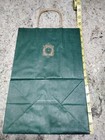 Medium 13X9X6 Marshall Fields Green Shopping Bag Ships in box/I combine ship — photo 2