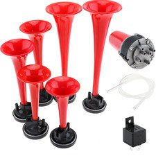 Musical Horn 6 Trumpet Music Sound Air Horn Compressor 178db For 12v Vehicles Musical Horn 6 Trumpet Music Sound Air Horn Compressor 178db For 12v Vehicles