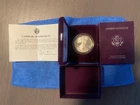 1990 S SILVER AMERICAN EAGLE PROOF US Mint Box  One Ounce .999 FINE Box/COA.