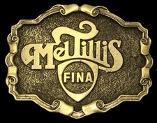 LG10130 VINTAGE 1970s  MEL TILLIS  COUNTRY MUSICIAN  FINA  OILFIELD BUCKLE