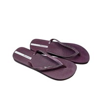 Sandalias chanclas Ipanema ciruela púrpura con correa brillante para mujer talla 9 hechas en Brasil