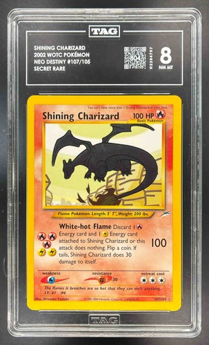 Shining Charizard (Unlimited) graded TAG 8 for sale on eBay