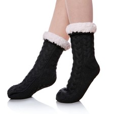 SDBING Women's Winter Super Soft Warm Cozy Fleece Lined Fuzzy Slipper Socks w...