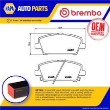 Brake Pads Set fits HONDA CIVIC Mk8 1.8 Front 05 to 11 R18A2 Brembo 45022SMGE00