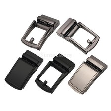 Solid Automatic Belt Buckle Metal Ratchet Belt Replacement for Leather Strap