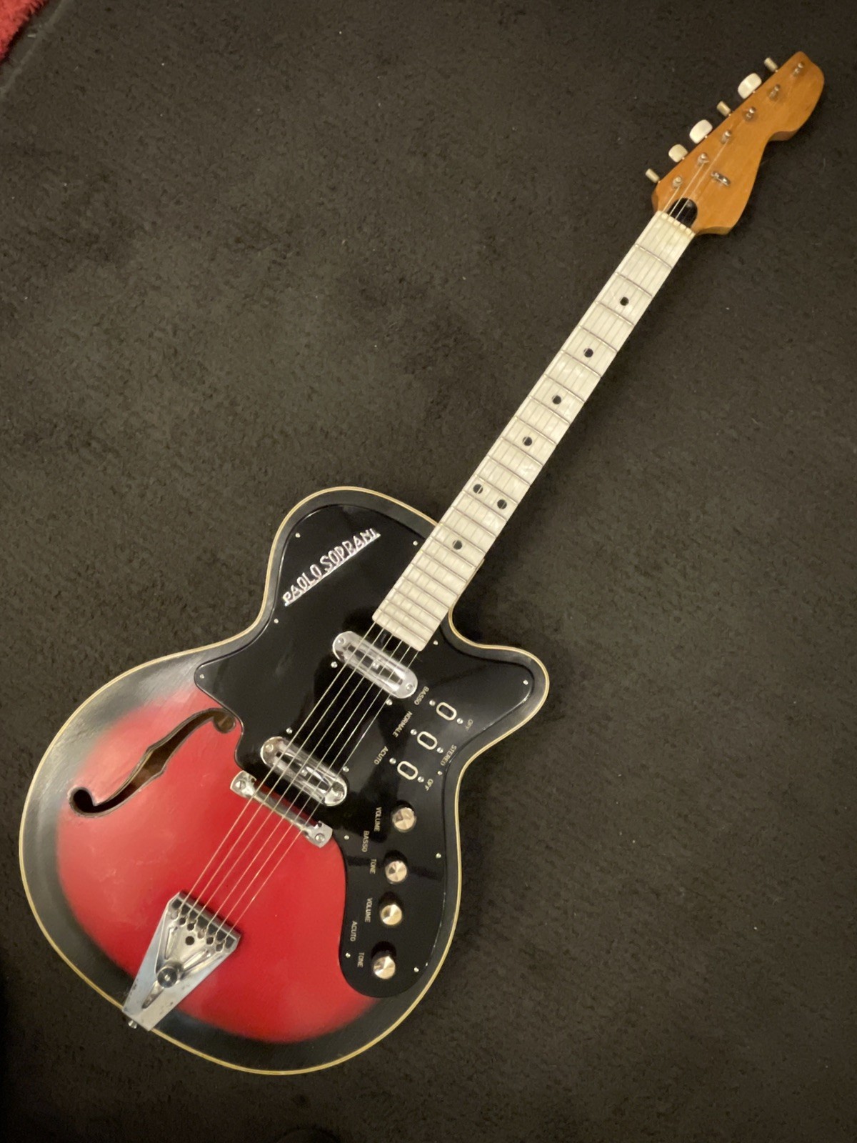 Paolo Soprani Elite  /  Hollywood Stereo ?? 1960s Made in Italy Crucianelli guitar