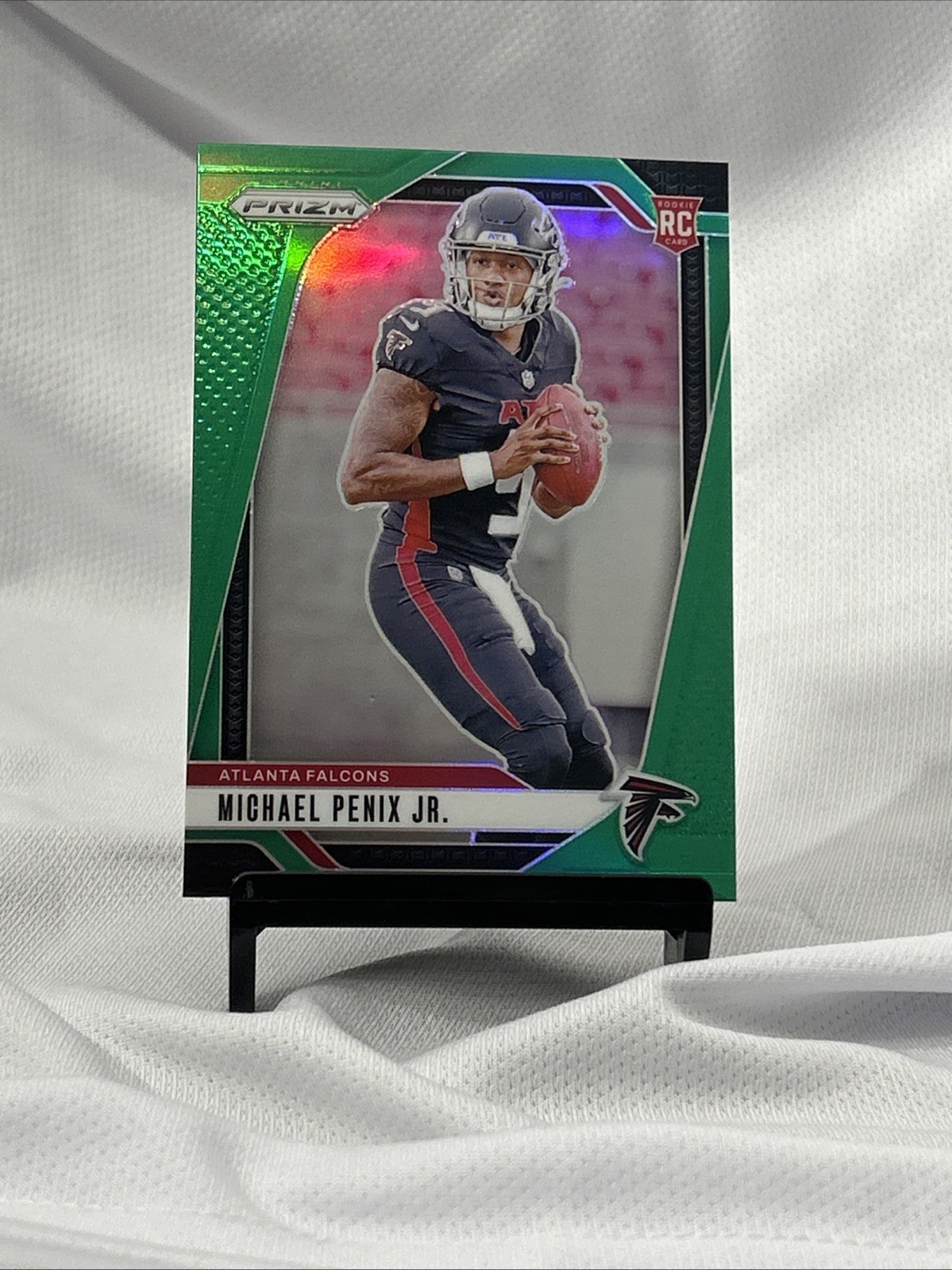 MICHAEL PENIX JR. 2024 PANINI PRIZM GREEN #378 RC ROOKIE FALCONS FALCONS🔥🔥