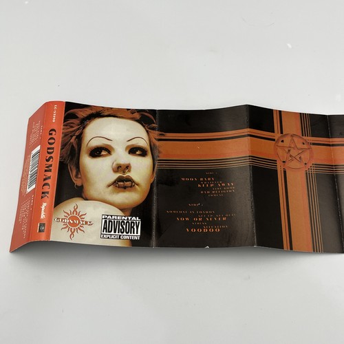 Vintage Godsmack Self-Titled Cassette J-CARD ONLY Artwork Paper Card Insert - Imagen 5 de 5