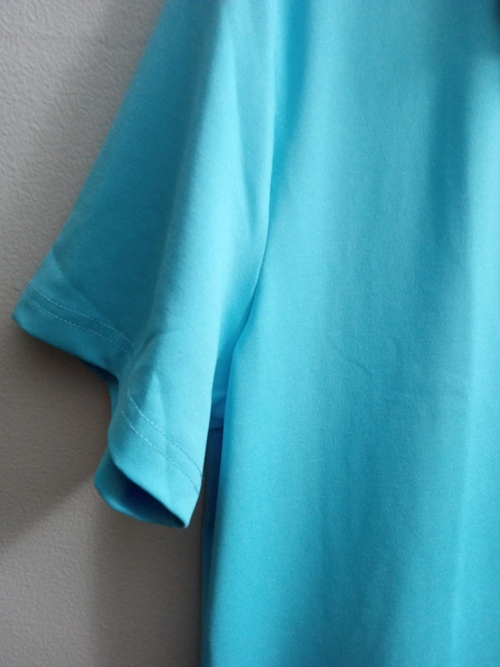 Vestido Hiverlay Pickleball Golf Tenis Mujer M Azul Aqua Manga Corta, Mediano,  Foto 4 de 4