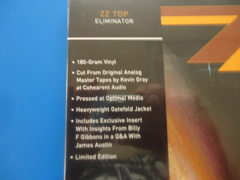 ZZ Top Eliminator LP Vinyl Record 12" - NEW  Rhino Limited Edition Gatefold 2025 - Image 2 of 4