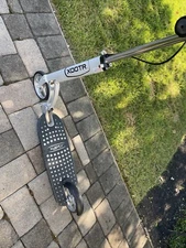 Very Good Condition  Xootr MG Fender Kick Scooter - Black/White Adult Pro Scoote