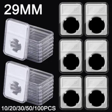 10-100Pcs 29mm Coin Slab Holder For US Large Cent Display Storage Box Case USA