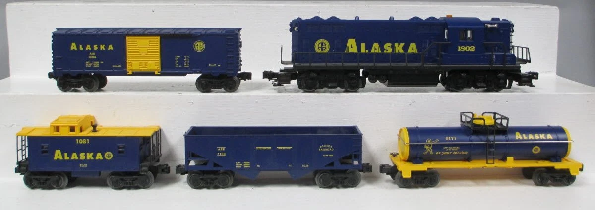 Lionel 6 11972 O Gauge Alaska Railroad GP 7 Diesel Train Set EX