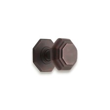 Centre Door Knob Octagonal Large Solid Brass Front Door Dummy Pull Handles 80mm