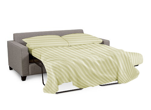 Scala 4 Piece 100% Egyptian Cotton 15 inch Pocket Sofa Bed Stripe Sheet Set - Afbeelding 7 van 9