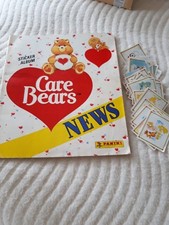 VINTAGE CARE BEARS STICKER ALBUM 1987 PANINI 2 missing stickers plus spares 