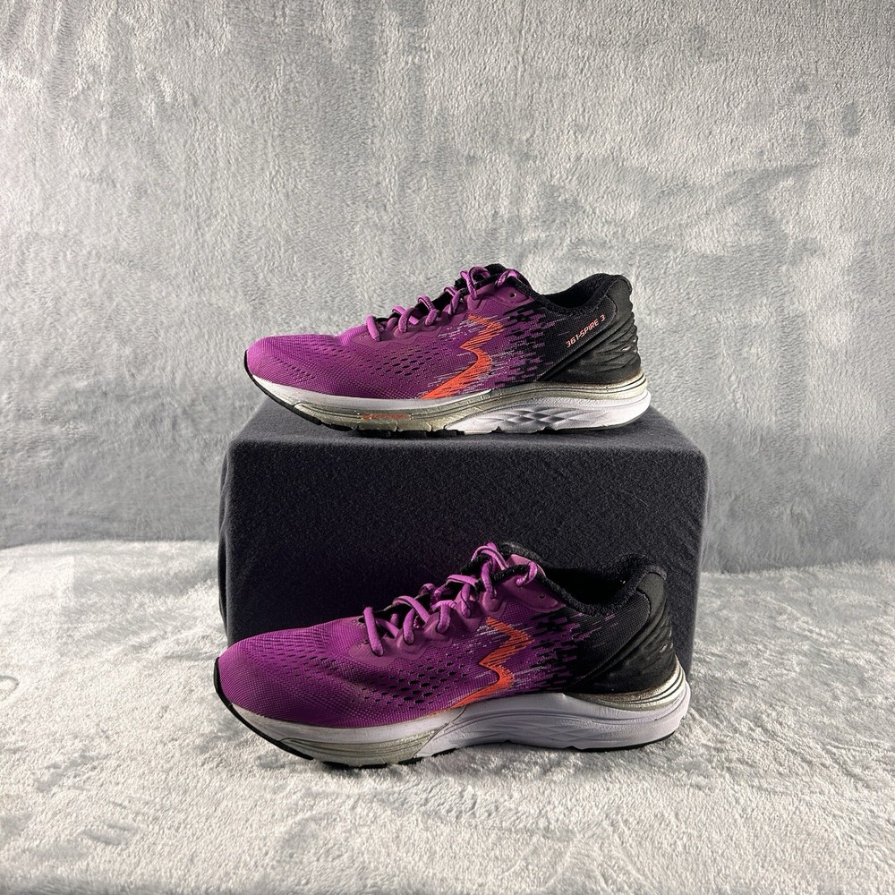 361 Degrees Spire 3 Running Shoes Women Sz 6 Purple Jogging Walking Gym School